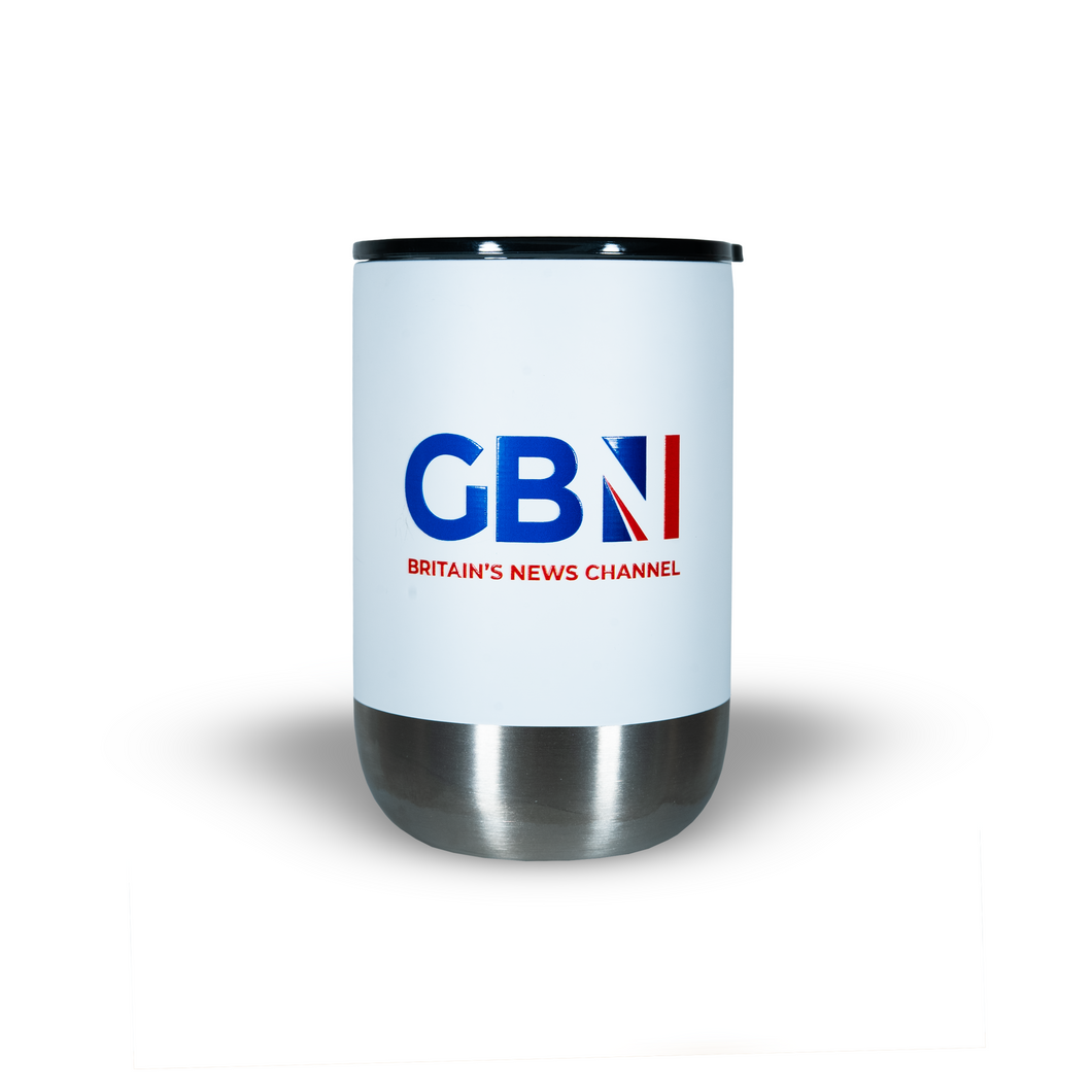 GB News Travel Mug (in White or Navy)